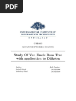 Study of Van Emde Boas Tree With Application To Dijkstra: Advanced Problem Solving