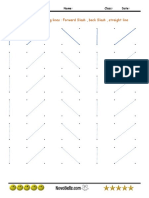 Draw Straight and Slanting Lines: Forward Slash, Back Slash, Straight Line