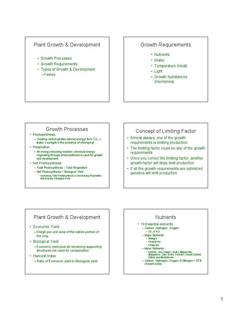 Factors Influencing Plant Growth | PDF | Photosynthesis | Nutrients
