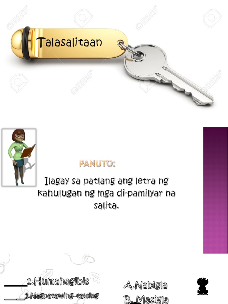 Pamilyar At Di Pamilyar Na Salita Pdf