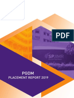 PGDM Placement Report-2019