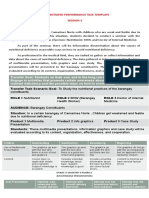 Differentiated Performance Task Template Session 3: Criteria Outstanding Satisfactory Developing Beginning