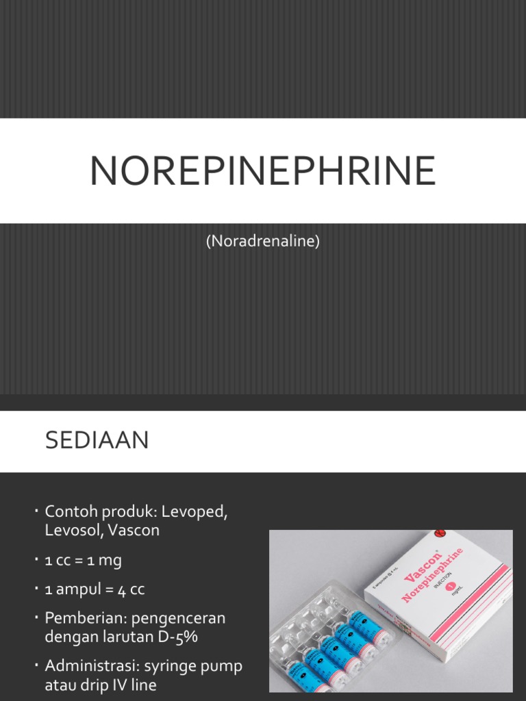 Norepinephrine | PDF