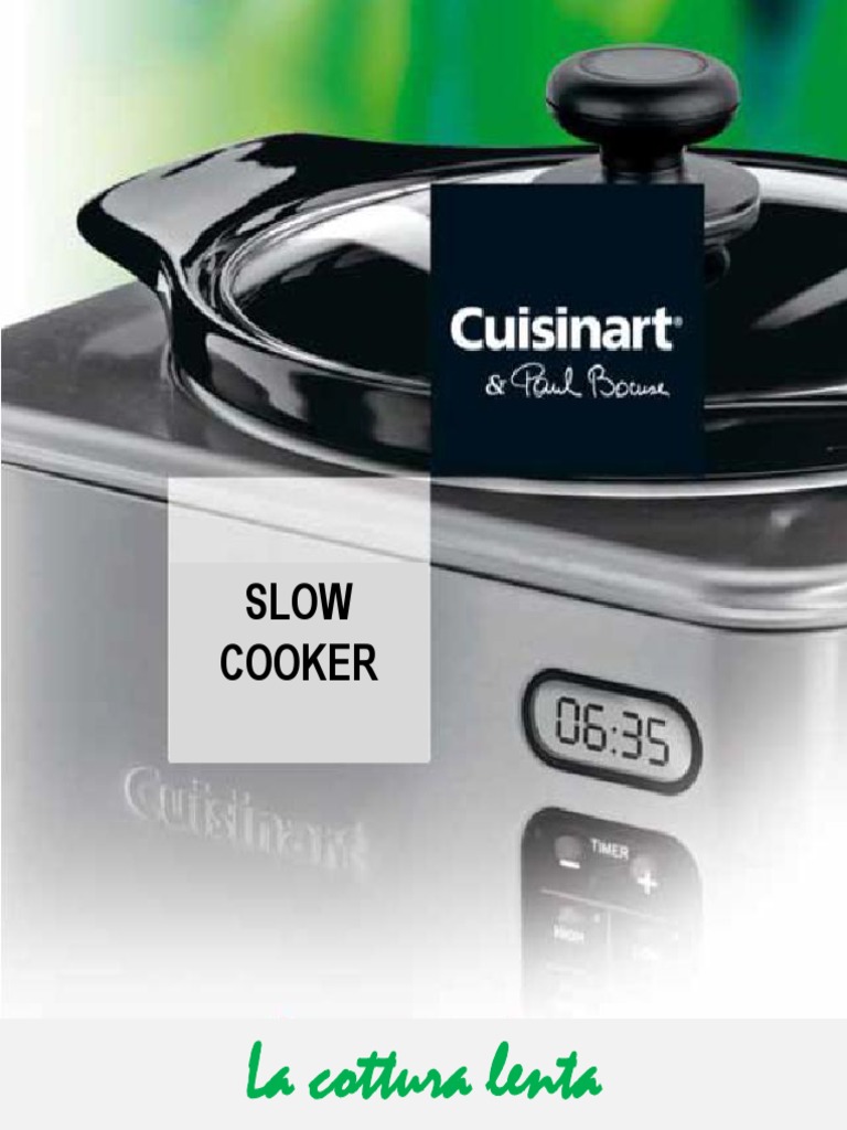 RICETTARIO SLOW COOKER Cuisinart PDF PDF