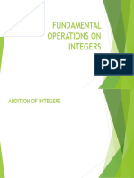 Fundamental Operations On Integers - Title