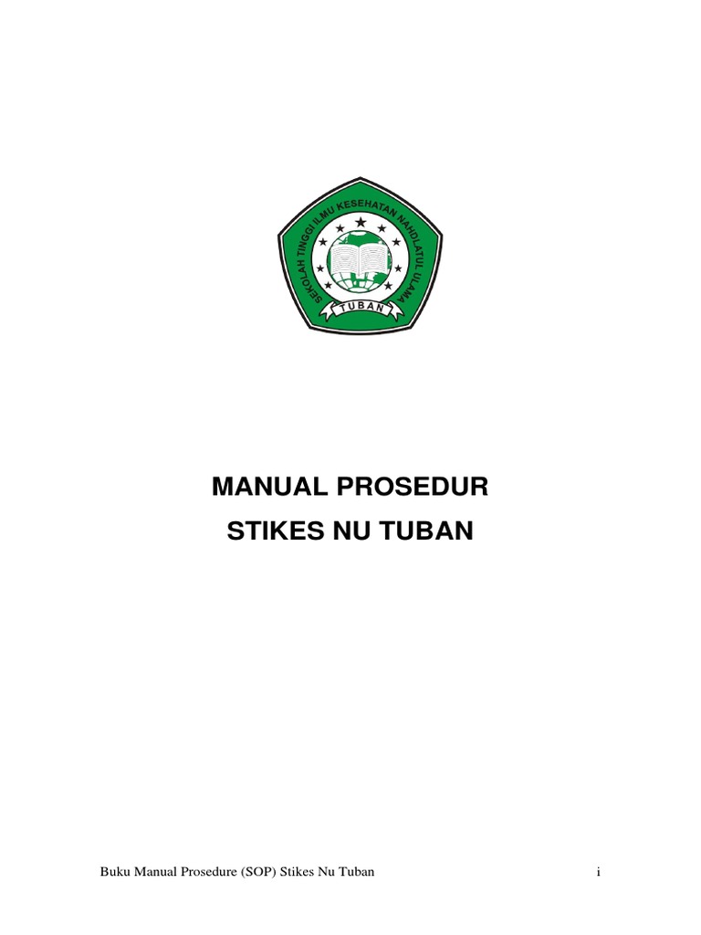 Buku Sop Manual Prosedur