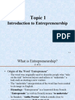 introduction of entrepreneurship