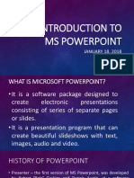 Introduction To MS Powerpoint