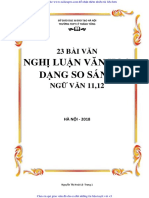 23 Đề so sánh Ngữ Văn 12