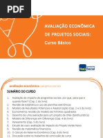 Curso Avaliação de projetos sociais 