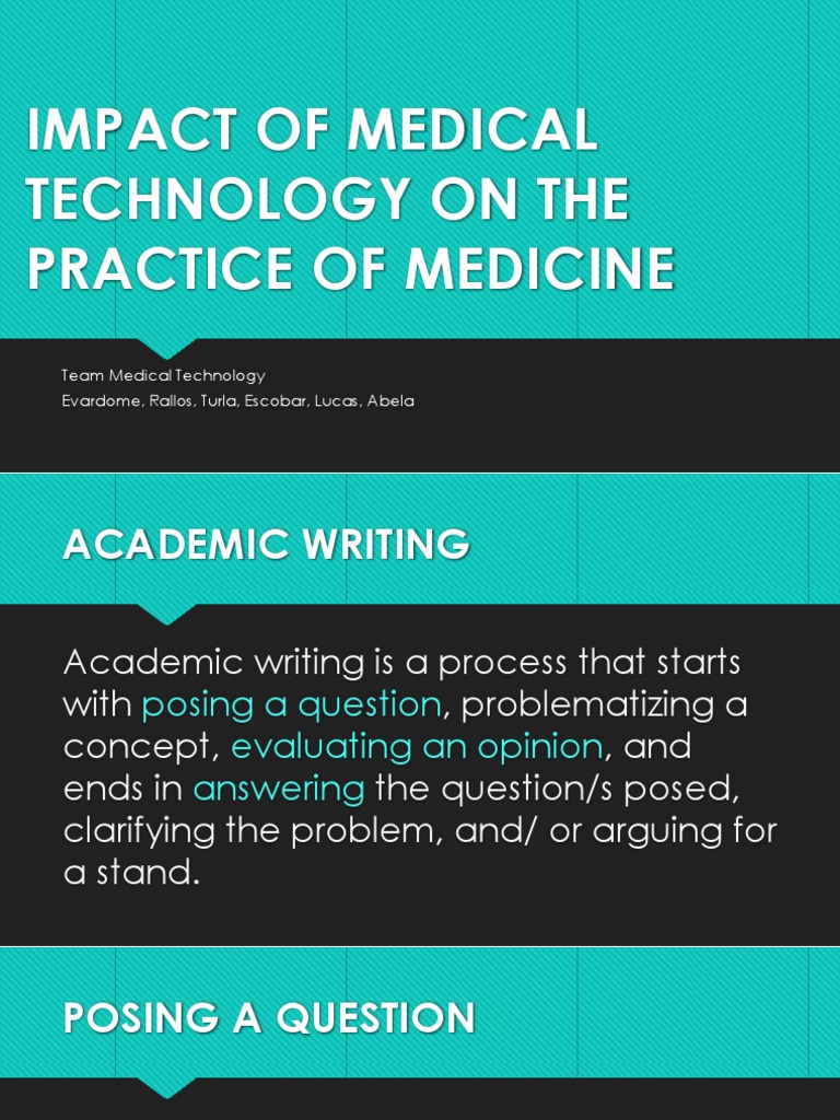 Impact of Medical Tech on Medicine | PDF