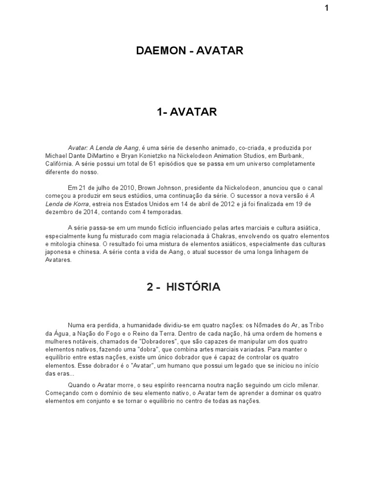 Avatar o Caminho Da Agua Tem Estreia, PDF