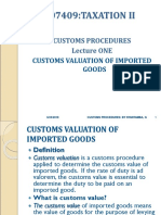 Customs Valuation Principles