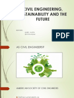 Civil Engineering Sustainability and The Futurre