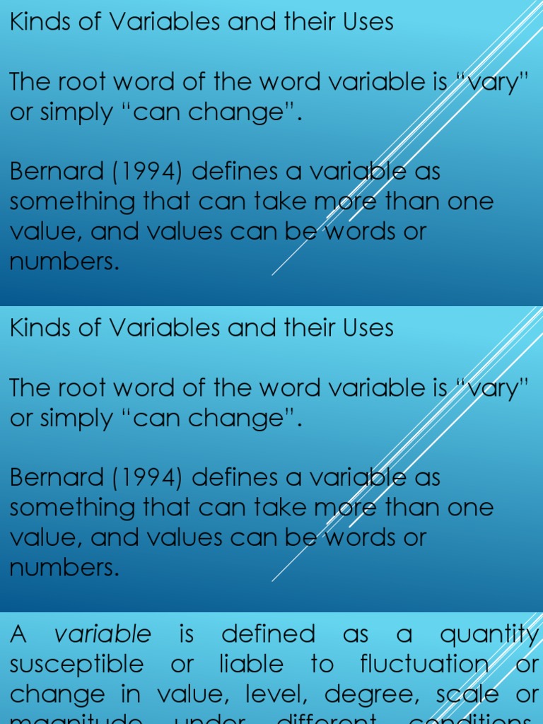 Presentation 4 | PDF | Dependent And Independent Variables | Variable ...