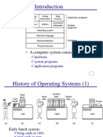 A Computer System Consists Of: Hardware System Programs Application Programs