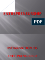 Entrepreneurship Introduction