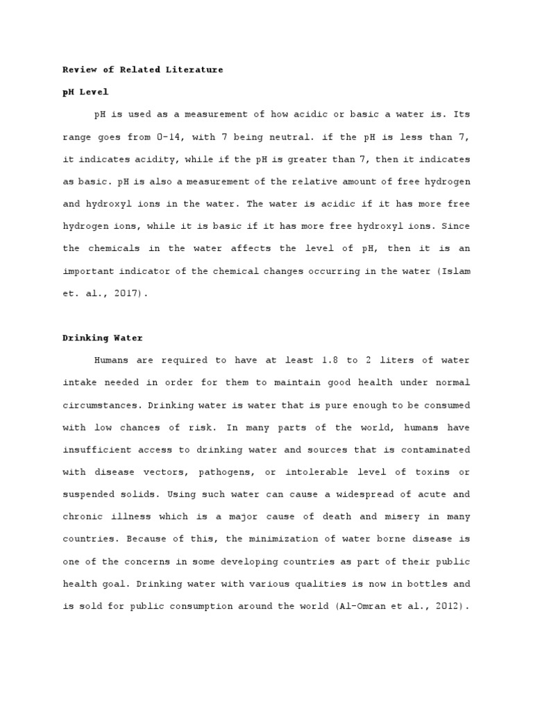 Literature review on water pollution(pdf) picture