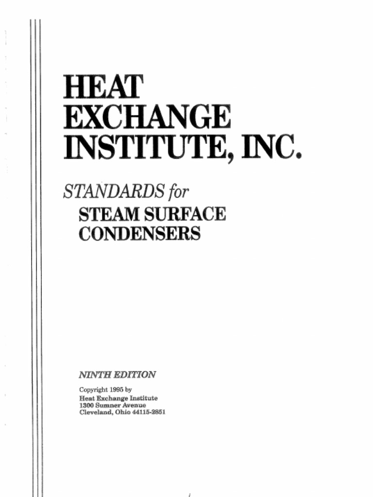 HEI - Steam Surface Condensers | PDF