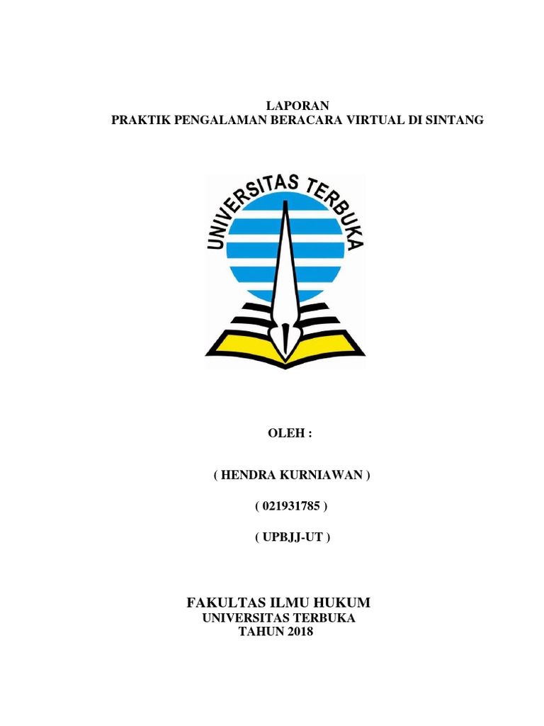 Laporan Praktik Pengalaman Beracara Semester 6