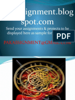 Pakassignment - Blog: Send Your Assignments & Projects To Be Displayed Here As Sample For Others at