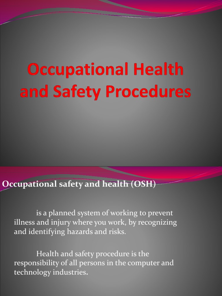 LESSON 2 G9 Occupational Health and Safety Procedures PDF