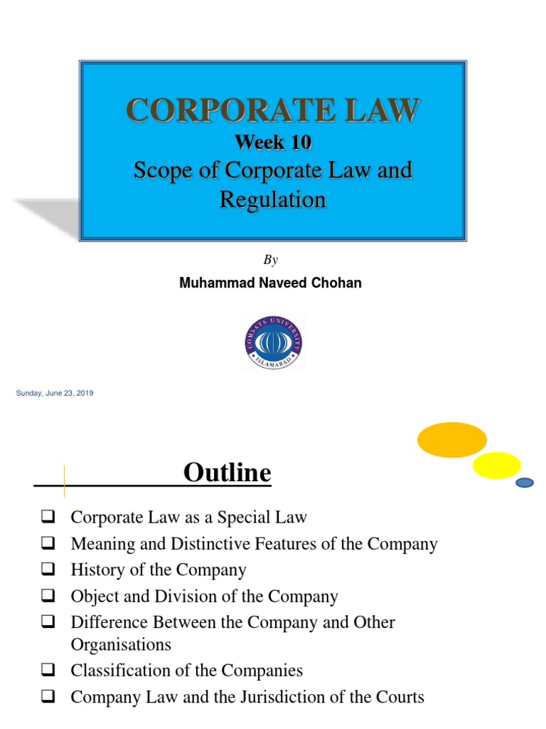 Corporate Law Overview and History | PDF | Corporate Law | Joint Stock ...