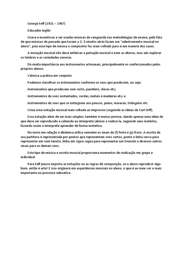 George Self | PDF