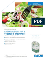 Antimicrobial Fruit & Vegetable Treatment: Reduce Pathogens