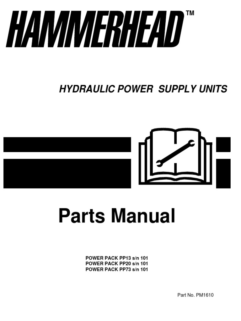 Parts Manual: Hydraulic Power Supply Units | PDF | Valve | Door