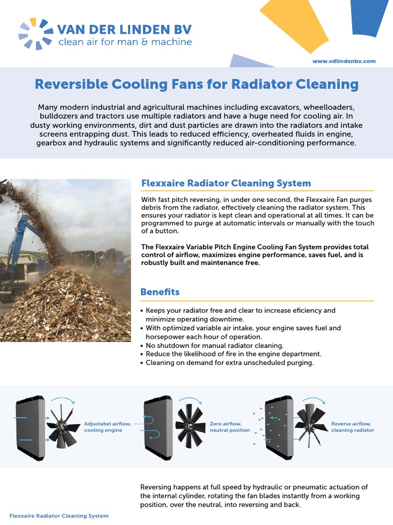 Reversible Cooling Fans For Radiator Cleaning PDF Engines Machines
