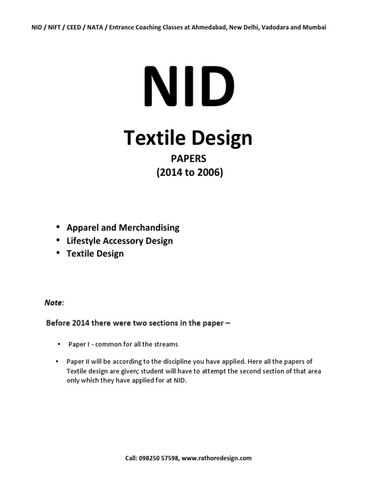 Nid Textile Design 20132006 PDF Textiles Clothing