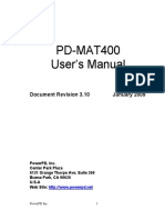 Pd-Mat400a Manual Rev. 3.10