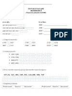 Test Evaluare Numere de La 0 La 10000