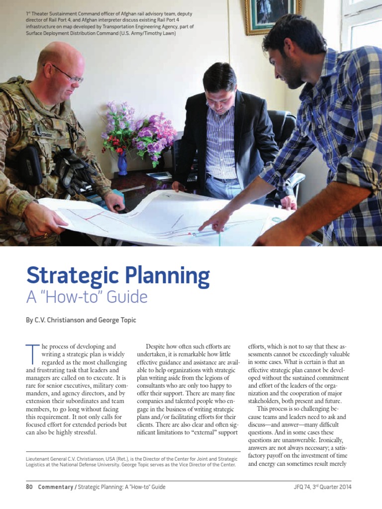 Strategic Planning: A "How-To" Guide | PDF | Goal | Strategic Planning