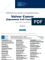 Vulvar Cancer: (Squamous Cell Carcinoma)