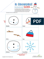 Snowman Card Game PDF