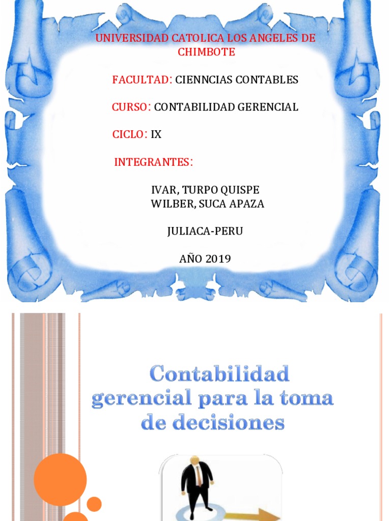 Toma de Decisiones Contabilidad Gerencial 12 | PDF | Contabilidad ...