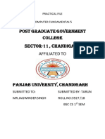 Post Graduate Government College Sector-11, Chandigarh Affiliated To