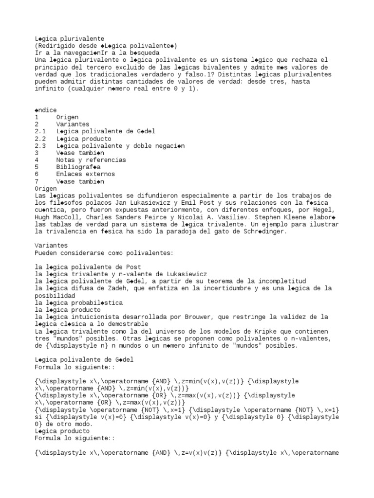 Logica Plurivalente PDF Consecuencia Lógica Epistemología