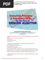Accounting Principles & Procedures MCQs _ FPSC Senior Auditor Tests