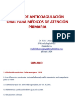 Ponencia DR Iñaki Lekuona 84 Pag Taller de Anticoagulación Oral para Médicos de