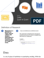 Data Qual Vs Quan: Group 1