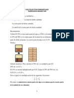 Cálculos Con Porcentajes - Resueltos