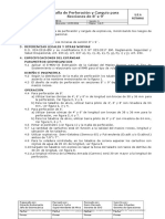 E-MIN-6 Malla de Perforación y Carguío para Secciones de 2.4m X 2.7m V. 6