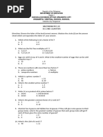 Math 2nd Quarter With Tos & Key Ans