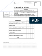 Evaluación de Tríptico