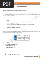 C Program For Unit 3