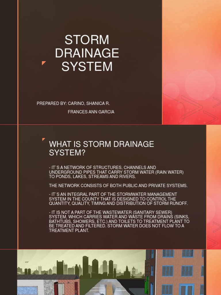 Storm Drainage System Overview | PDF | Stormwater | Storm Drain