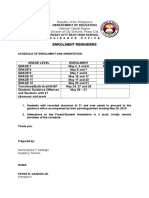 Enrolment Reminders: Republic of The Philippines National Capital Region Division of City Schools, Pasay City